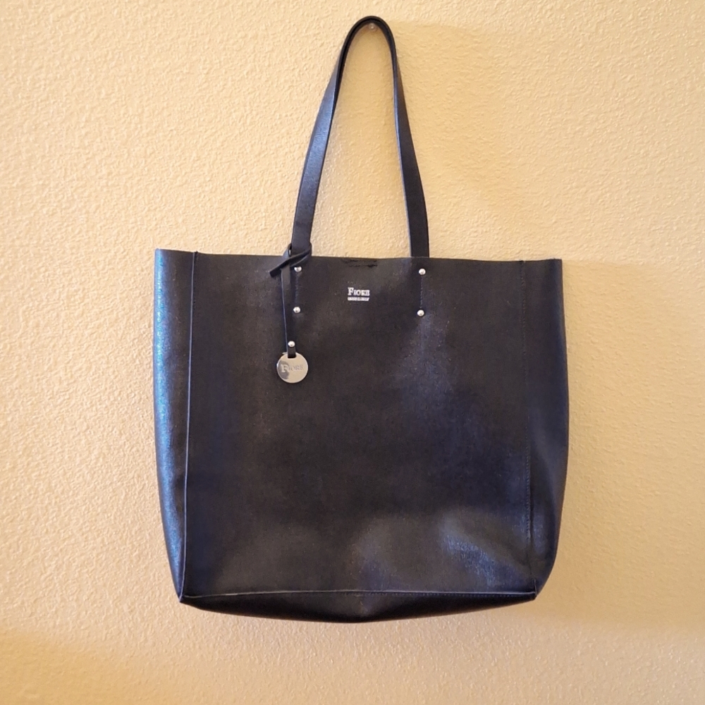 Fiore Black Leather Bag